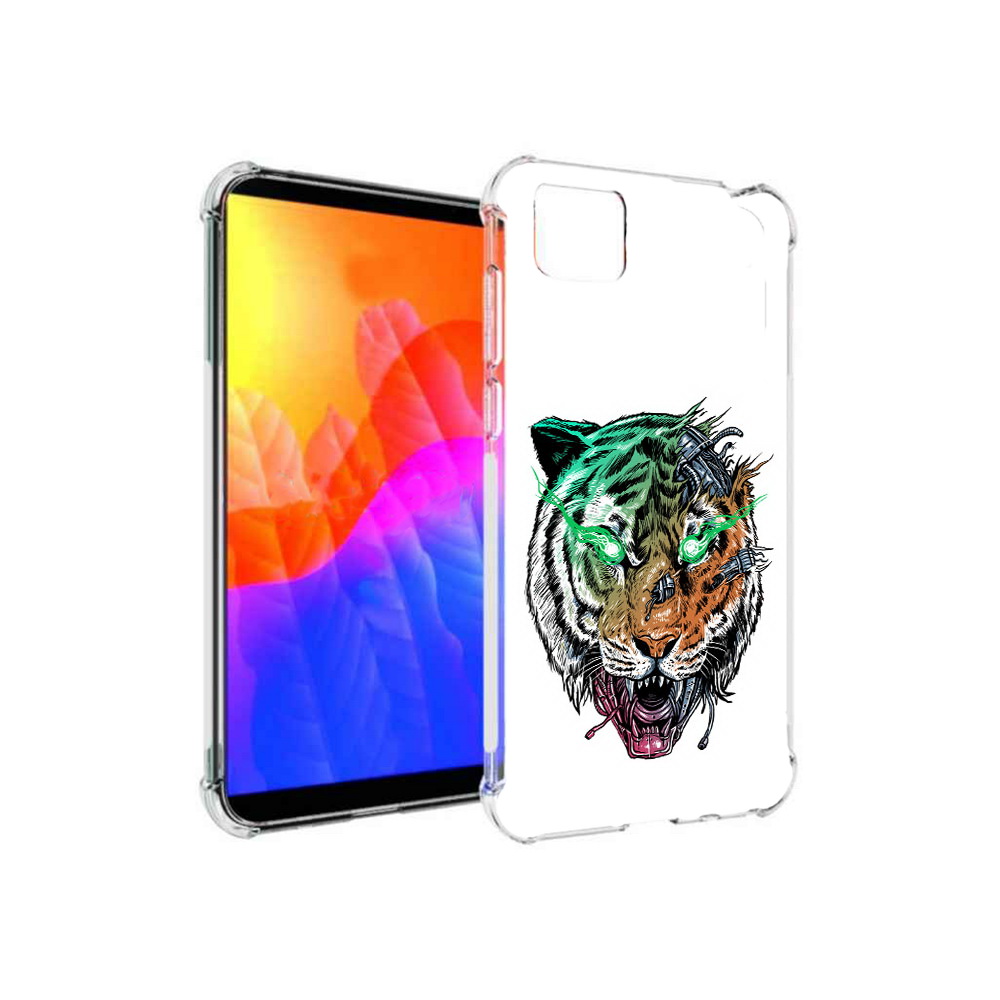 

Чехол MyPads робо-тигр для Honor 9S (DUA-LX9), Прозрачный, Tocco
