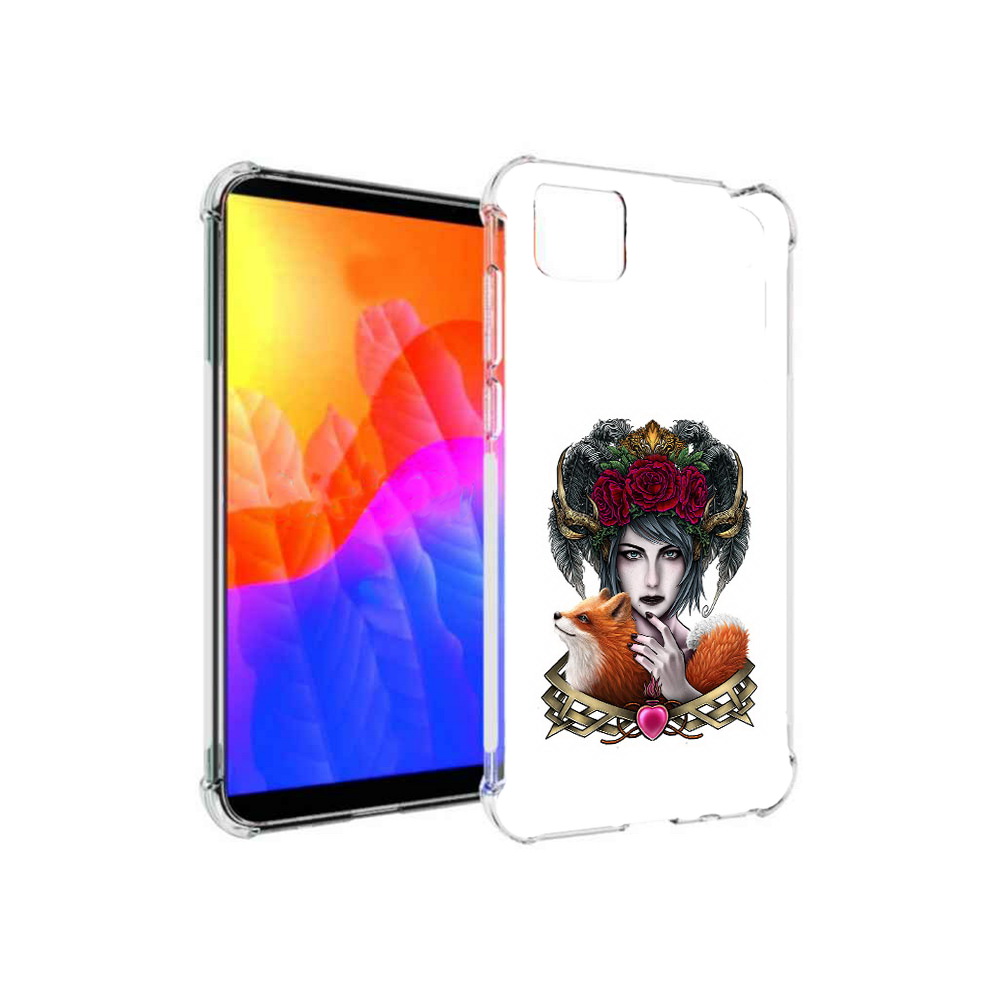 

Чехол MyPads девушка с лисой для Honor 9S (DUA-LX9), Прозрачный, Tocco