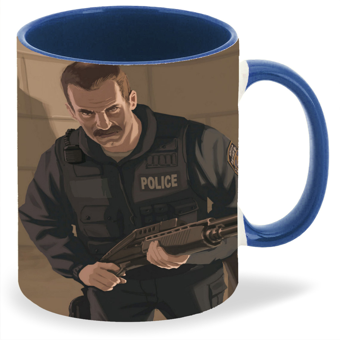 

Кружка CoolPodarok grand theft auto 4 Полицейские, grand theft auto 4 Полицейские