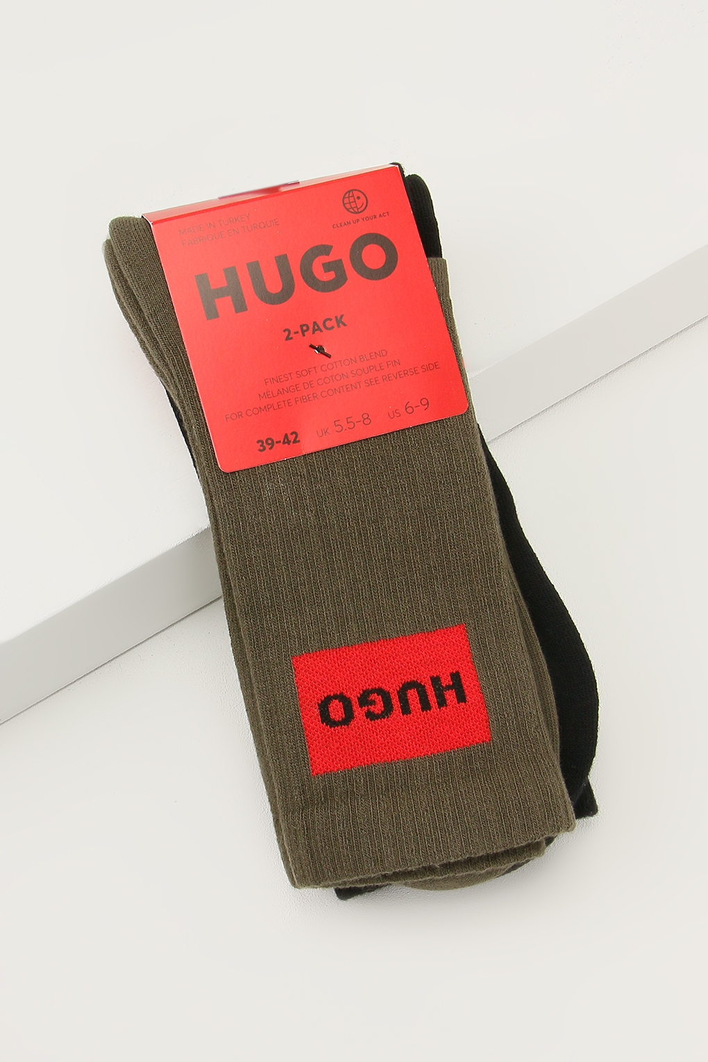 

Комплект носков мужских HUGO BOSS 50510831 зеленых 39-42, Зеленый, 50510831
