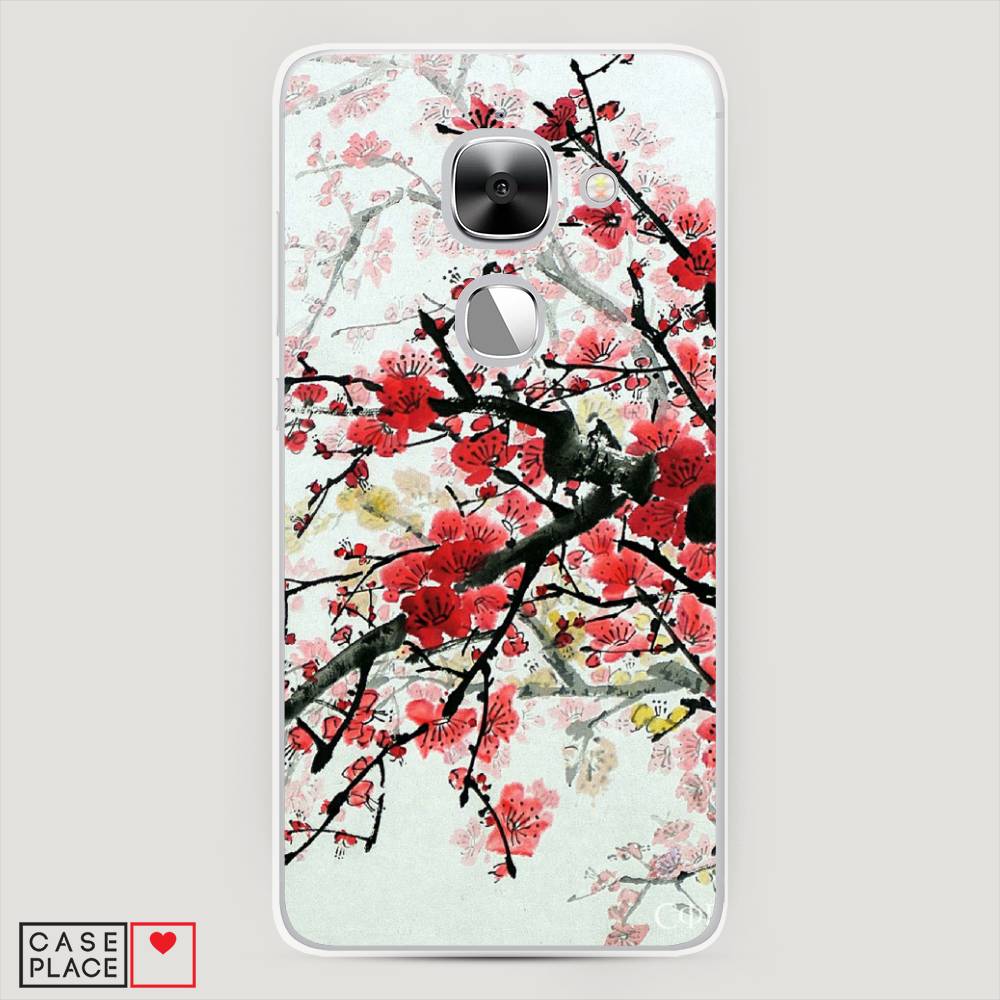 

Чехол Awog на LeEco Le Max 2 / Лееко Ле Макс 2 "Сакура", Розовый;черный, 140250-4