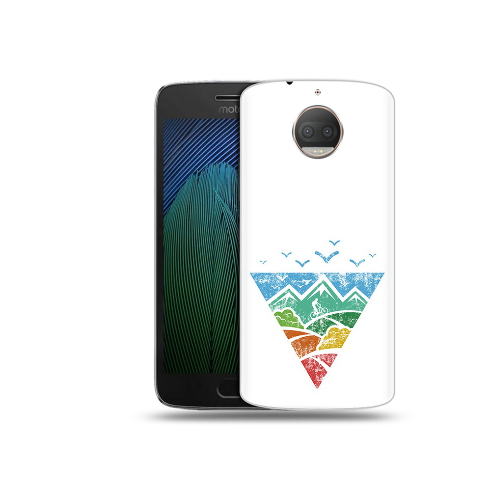 

Чехол MyPads Tocco для Motorola Moto G5S Plus Лес земля море чайки (PT75337.377.105), Прозрачный, Tocco