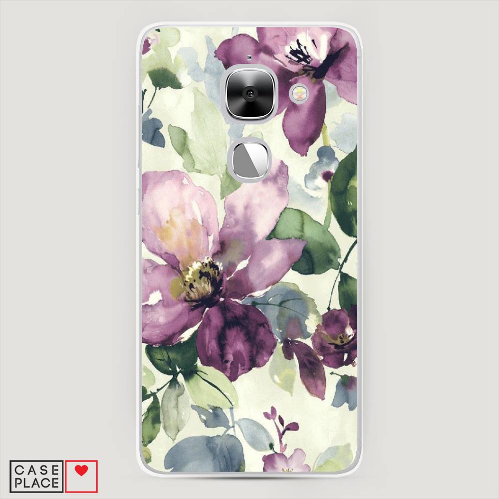 

Чехол Awog на LeEco Le Max 2 / Лееко Ле Макс 2 "Сиреневые цветы-акварель", Фиолетовый, 140250-10
