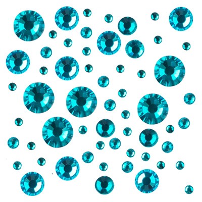 

Стразы цветные микс размеров в баночке Blue Zircon, IRISK, Д015-13-03, Зеленый