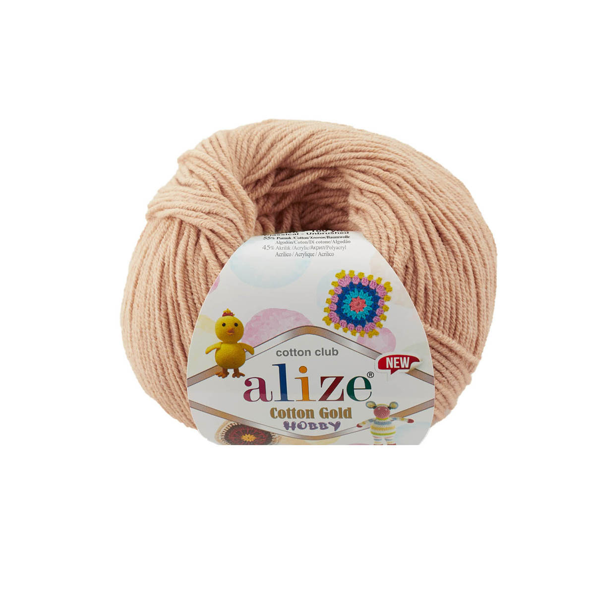 

Пряжа Alize 'Cotton Gold Hobby New' 50г 165м, хлопок, 446 пепельная пудра 10 мотков