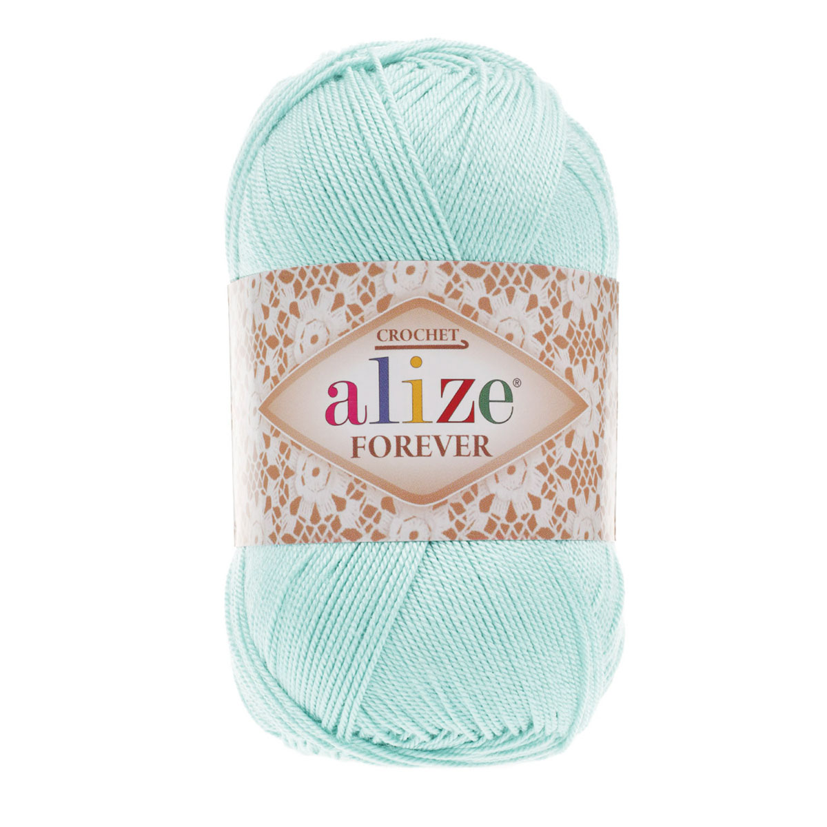 

Пряжа ALIZE 'Forever crochet' 50г, 300м, микроакрил ТУ, 669 светлая бирюза, 5 мотков, Бирюзовый