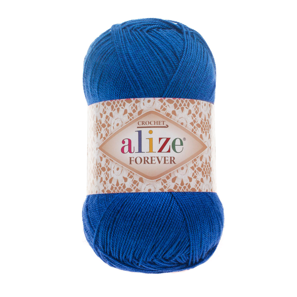 фото Пряжа alize forever crochet 50г, 300м, микроакрил ту, 132 электрик, 5 мотков