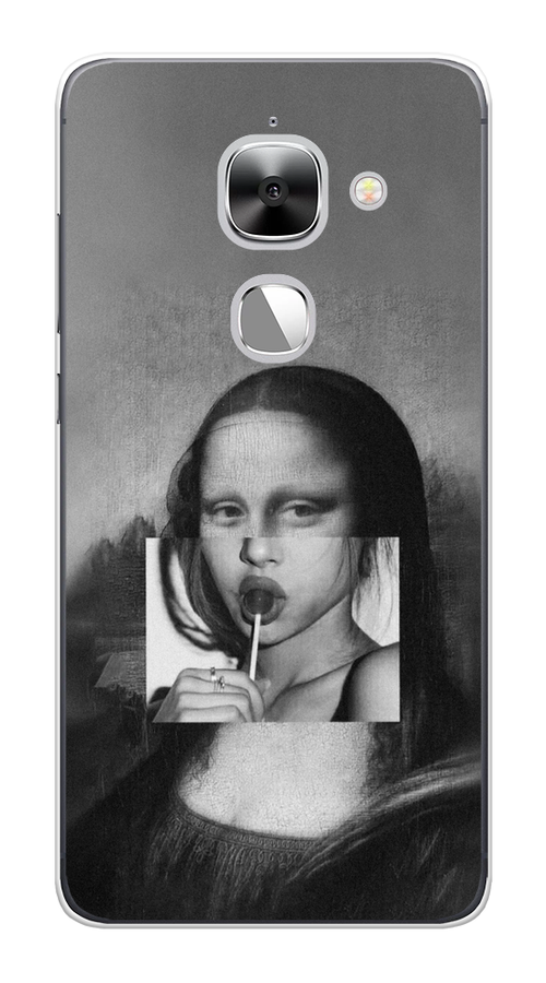 

Чехол Awog на LeEco Le 2/2 Pro / Лееко Ле 2/2 Про "Mona Lisa sucking lollipop", Серый, 140150-9