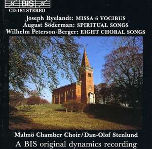 

MALMO CHAMBER CHOIR - RYELANDT AND OTHERS, 1 CD