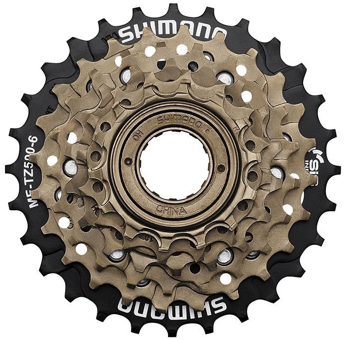 

Трещотка SHIMANO TZ500, 6ск, 14-28T, Черный;коричневый