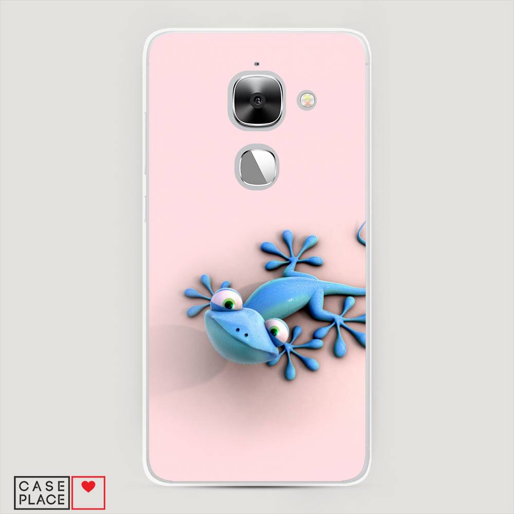 

Чехол Awog на LeEco Le 2/2 Pro / Лееко Ле 2/2 Про "Голубая ящерка", Розовый;голубой;белый, 140150-2