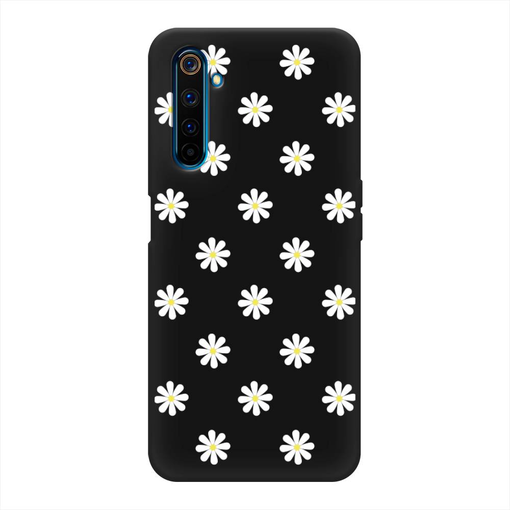 

Матовый силиконовый чехол "Маленькие ромашки" на Realme 6 Pro, 252852-1