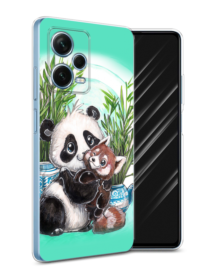 

Чехол Awog для Xiaomi Redmi Note 12 Pro Plus"Друзья зверята", Голубой;белый;черный, 317150-2