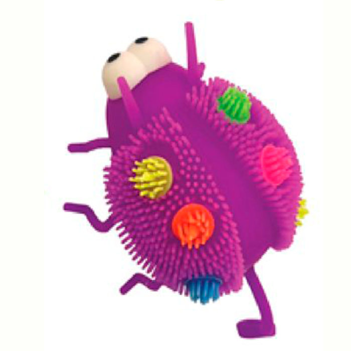 игрушка-антистресс 1Toy Йо-Ёжик Насекомые, 10х7 cм, фиолетовый интерактивная игрушка 1toy robo pets робо щенок т16801 светло фиолетовый
