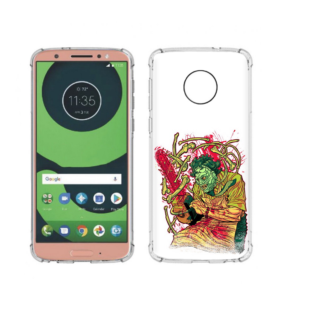 

Чехол MyPads Tocco для Motorola Moto G6 яркий мясник (PT99805.376.711), Прозрачный, Tocco