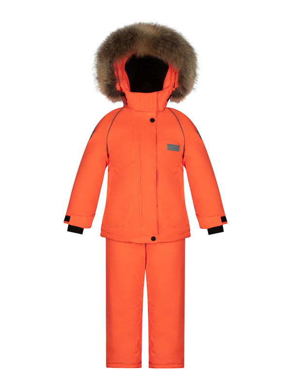 Комплект верхней одежды детский Stylish Amadeo AKP-095A, оранжевый, 140