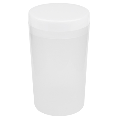 подставка для кистей гамма пластик белая Стаканчик-подставка для мытья кистей с белой крышкой IRISK, А106-03-01