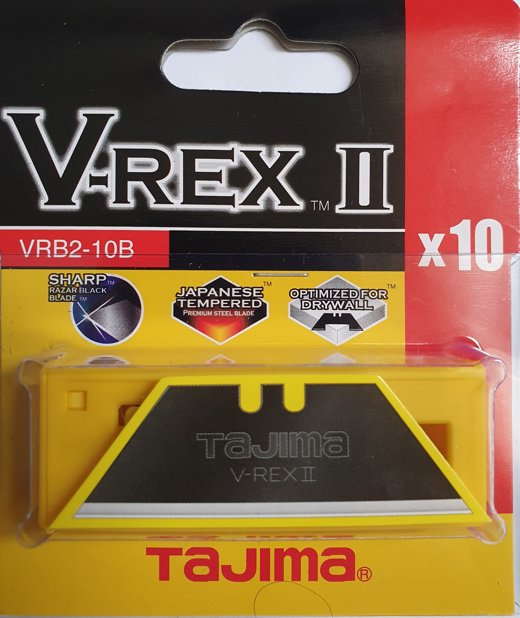 фото Лезвия трапециевидные tajima v-rex ii (10 шт) vrb2-10b