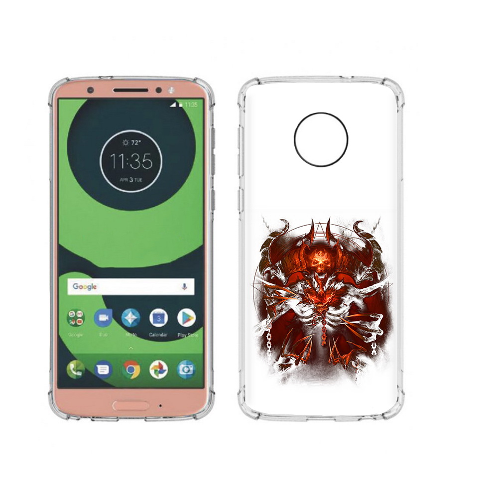 

Чехол MyPads Tocco для Motorola Moto G6 яркий демон (PT99805.376.708), Прозрачный, Tocco