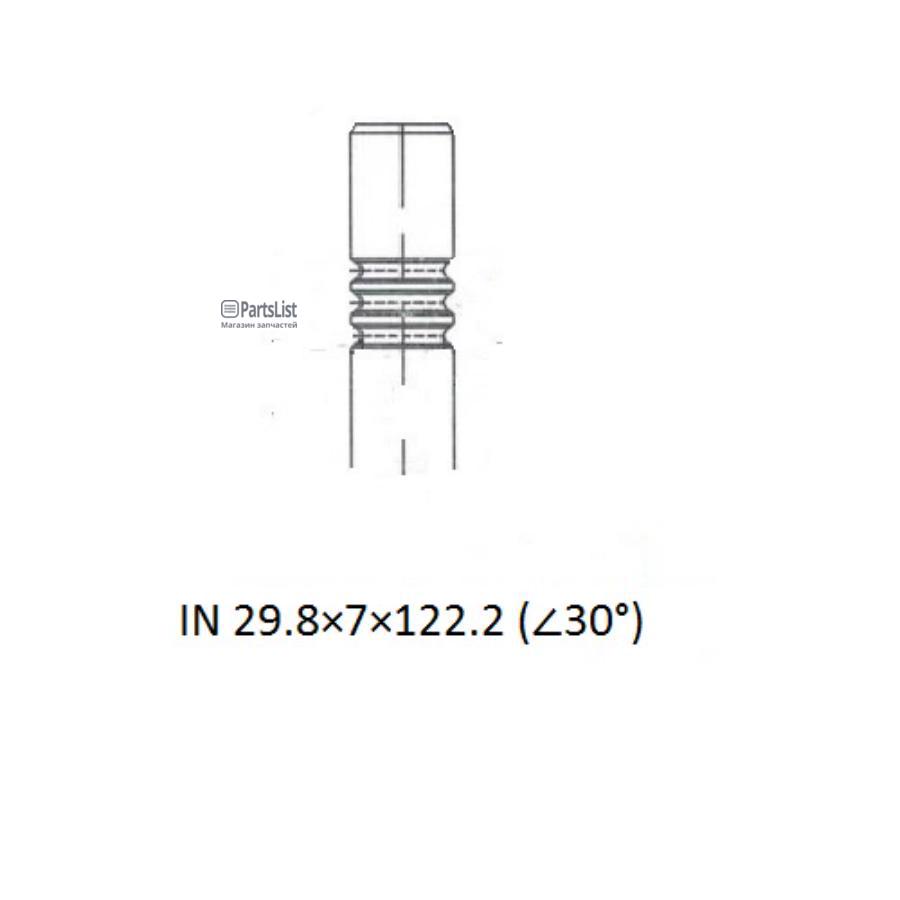 

Клапан In 29871222 30Ford 2022 16V Tdci