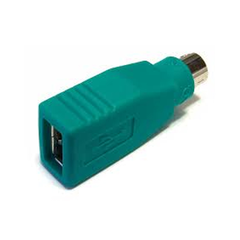 

Переходник NoBrand PS/2 - USB Type A вилка-розетка м зеленый