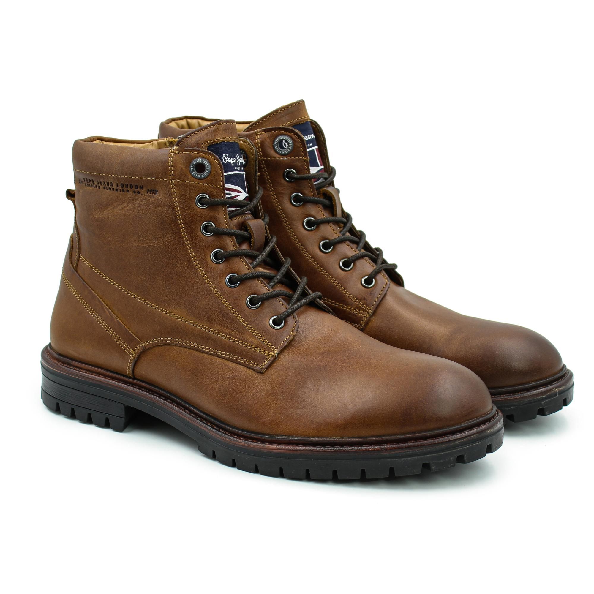 Ботинки мужские Pepe Jeans London NED BOOT LTH PMS50210 коричневые 41 EU