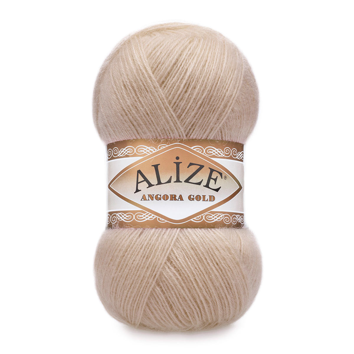 фото Пряжа alize 'angora gold' 100г, 550м, акрил, шерсть ту, 757 беж, 5 мотков