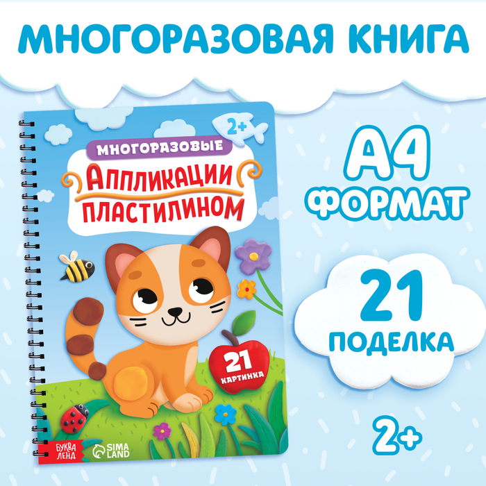 

Книга «Многоразовые аппликации пластилином»