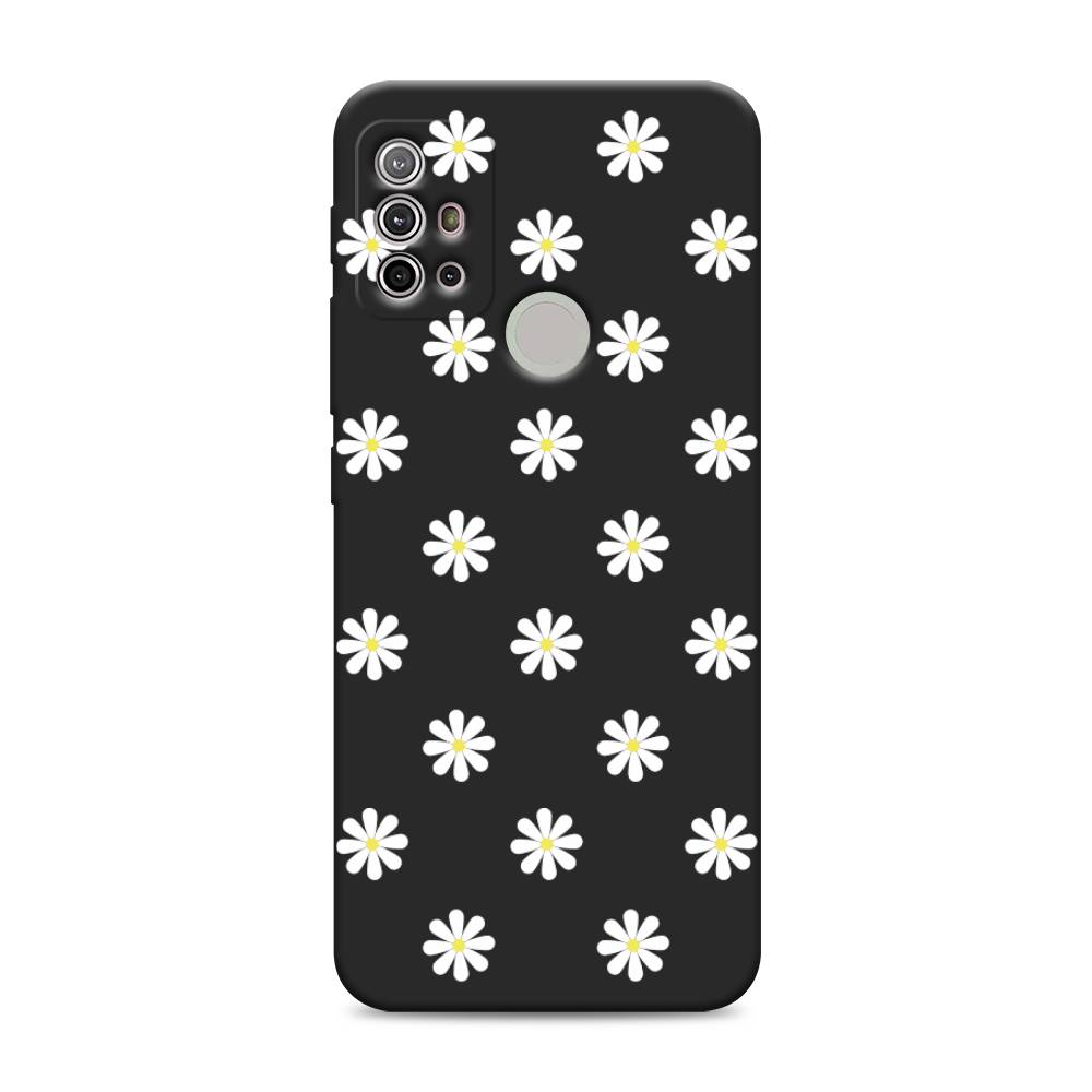 

Матовый силиконовый чехол "Маленькие ромашки" на Motorola Moto G20, 242252-1