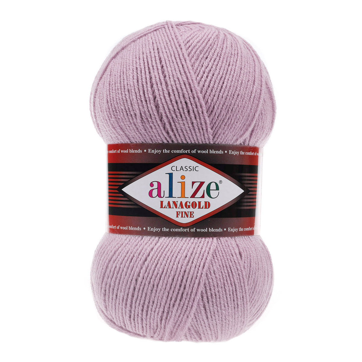 

Пряжа ALIZE Lanagold fine 100г, 390м, шерсть, акрил, 505 пепельно-сиреневый, 5 мотков, Фиолетовый, 547499