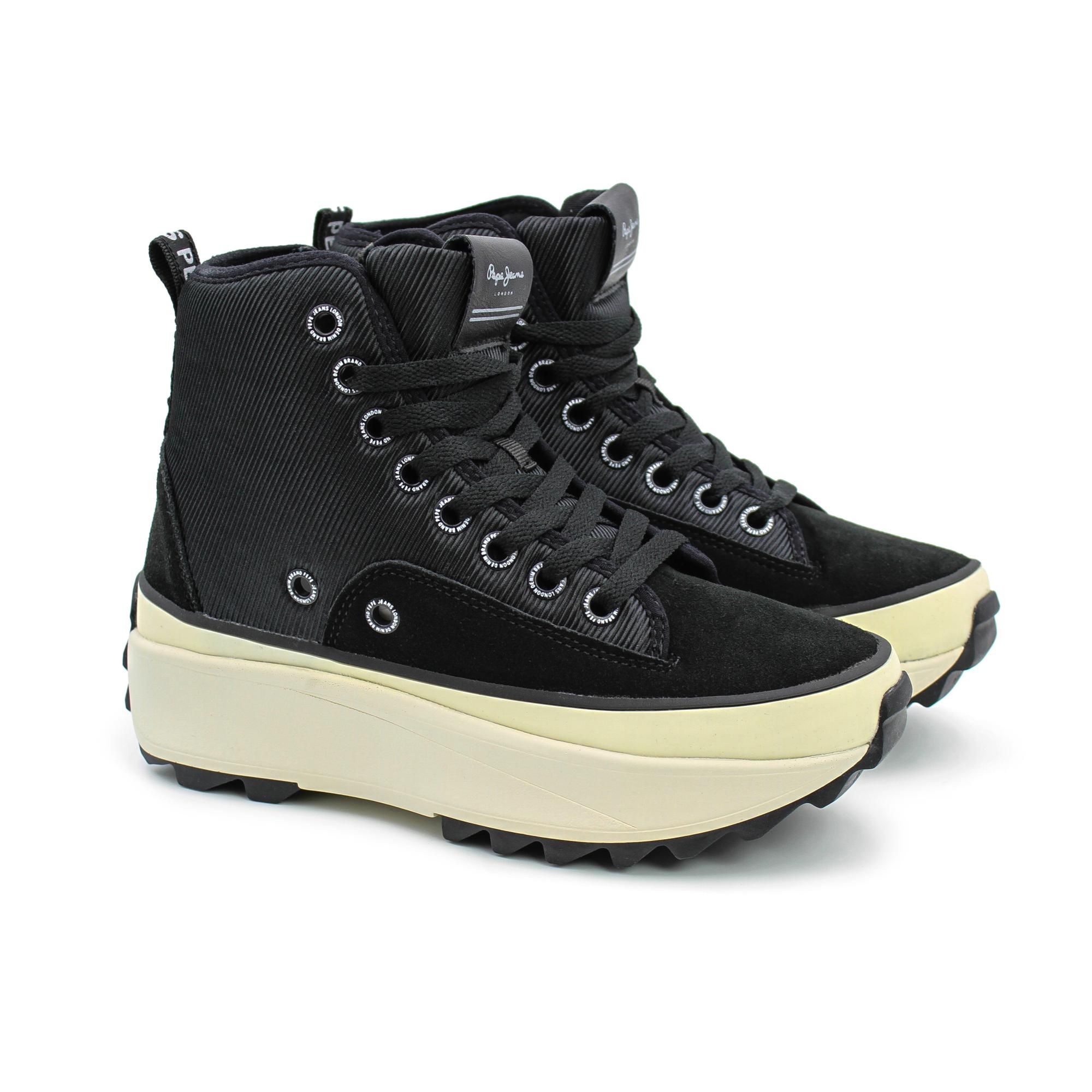 

Кеды женские Pepe Jeans London WOKING CITY PLS31275 черные 36 EU, Черный, WOKING CITY PLS31275