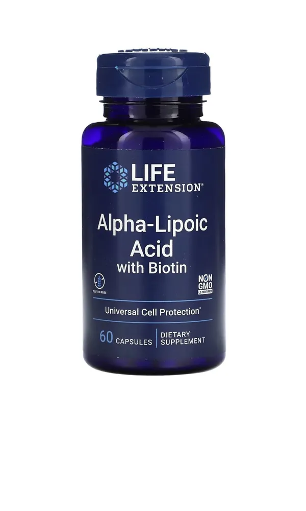 Купить Life extension Alpha-Lipoic Acid with Biotin 60 capsules