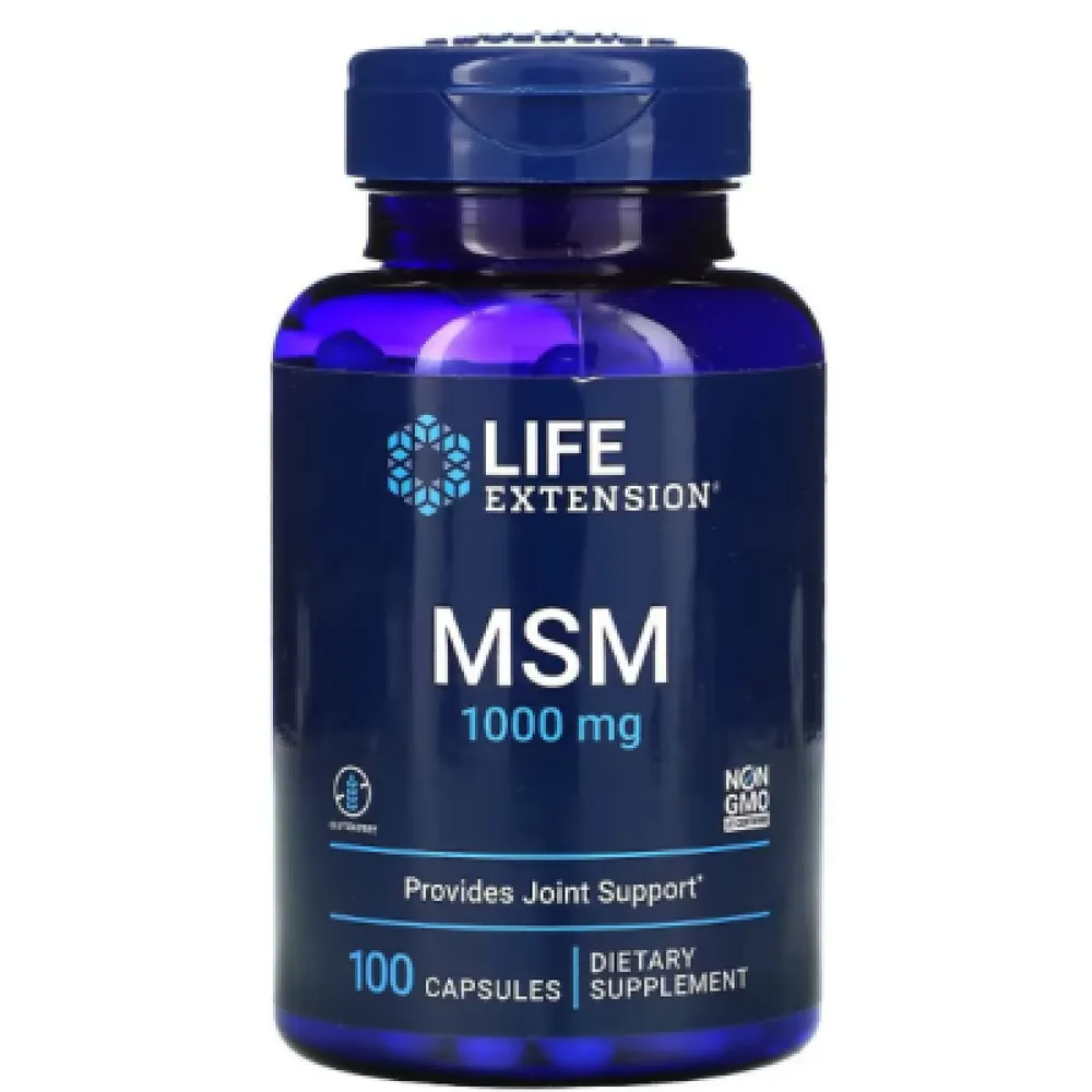 Life extension MSM, 1000 mg, 100 capsules