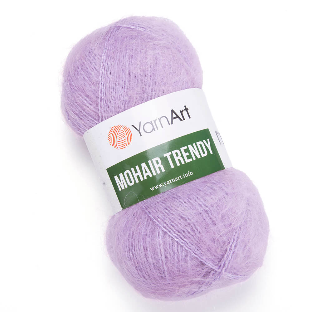 фото Пряжа yarnart mohair trendy 100г, 220м, мохер, акрил, 138 лавандовый, 5 мотков