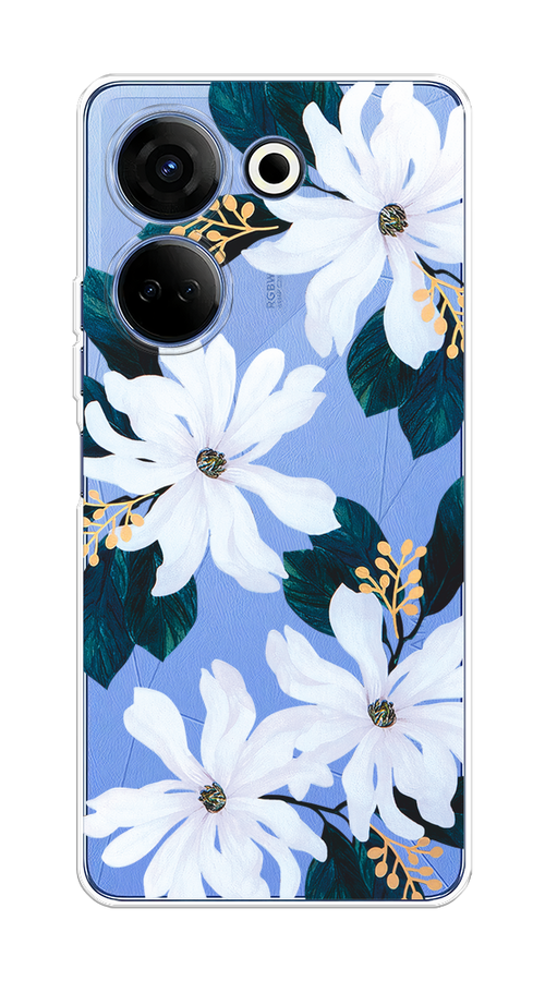 

Чехол на Tecno Camon 20/20 Pro 4G "Delilah Flower", Зеленый;белый, 304350-1