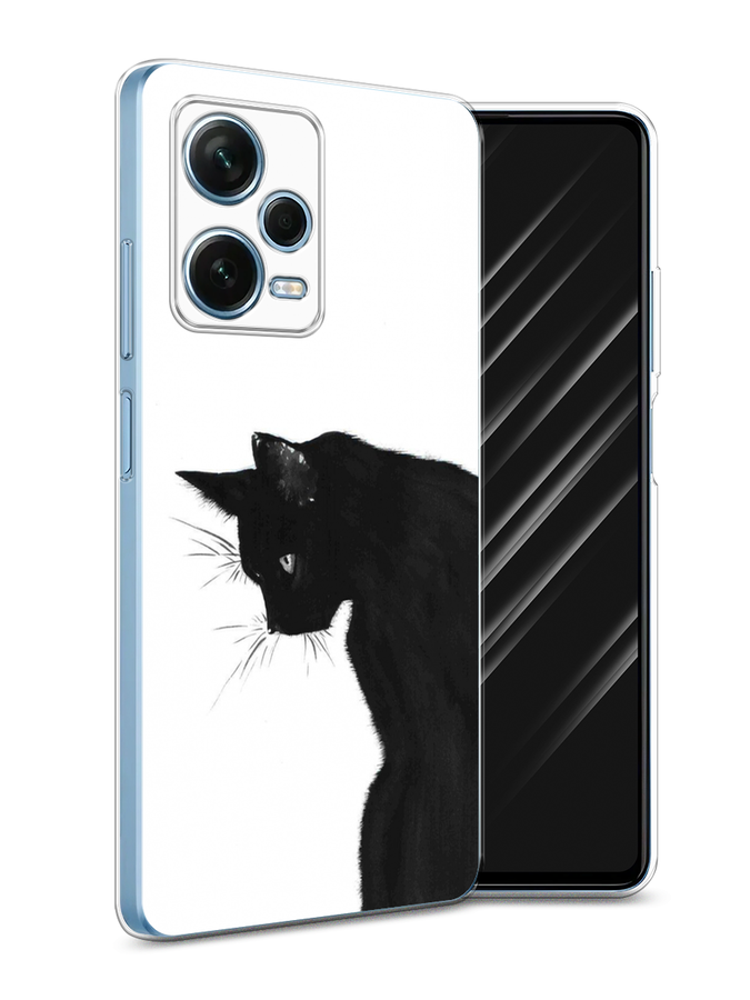 

Чехол Awog для Xiaomi Redmi Note 12 Pro Plus "Black cat", Черный;белый, 317150-1