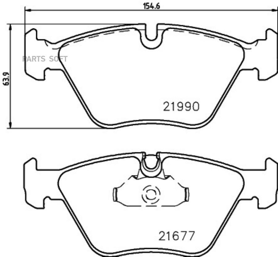 

Колодки Тормозные Дисковые Bmw 5 (E39) Bmw 5 Touring (E39) HELLA арт. 8DB355010711