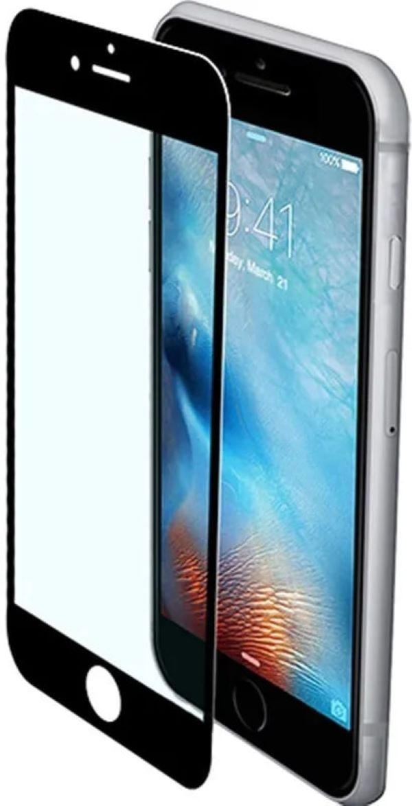 

Защитное стекло для смартфона BoraSCO для iPhone 6 iPhone 6S черная рамка, Защитное стекло 3D BoraSCO 19775 для iPhone 6 iPhone 6S черная рамка