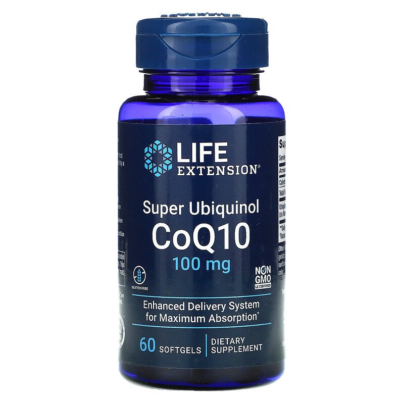 

Супер Убихинол Life Extension Super Ubiquinol CoQ10 100 мг капсулы 60 шт