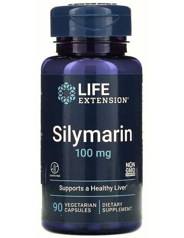 Силимарин Life Extension Silymarin 100 мг вегетарианские капсулы 90 шт
