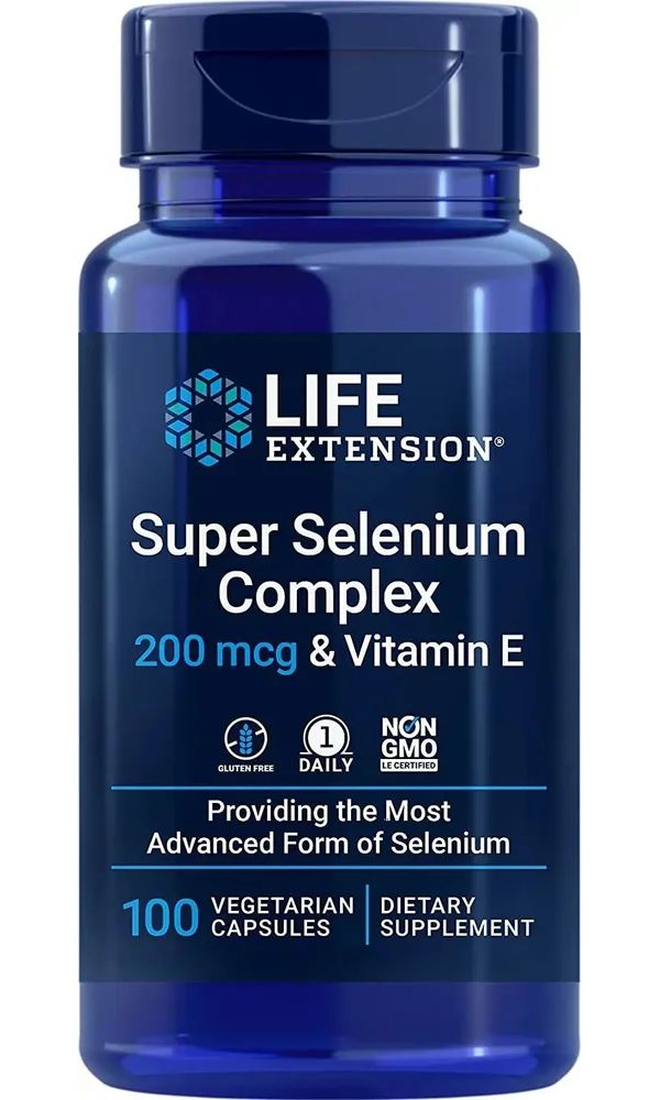 Life extension Super Selenium Complex, 200 mcg, 100 vegetarian capsules