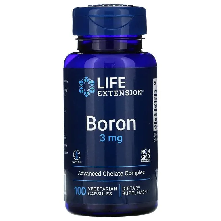 Бор Life Extension Boron 3 мг вегетарианские капсулы 100 шт