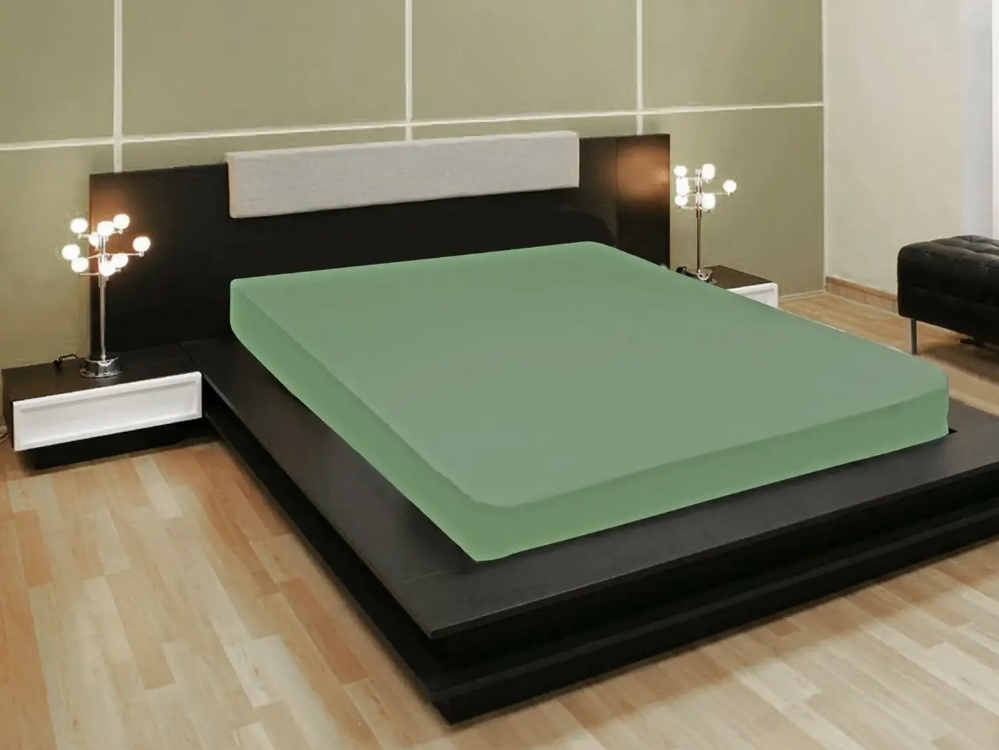 

Простыня на резинке " Amore Mio" 160*200 см., зеленая