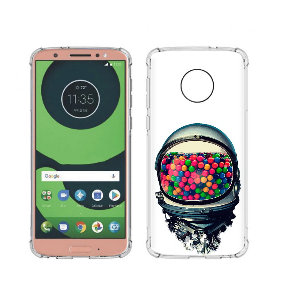 

Чехол MyPads Tocco для Motorola Moto G6 шлем космонавта (PT99805.376.700), Прозрачный, Tocco