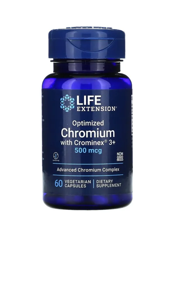 Хром Life Extension Optimized Chromium with Crominex 3+ 500 мкг капсулы 60 шт