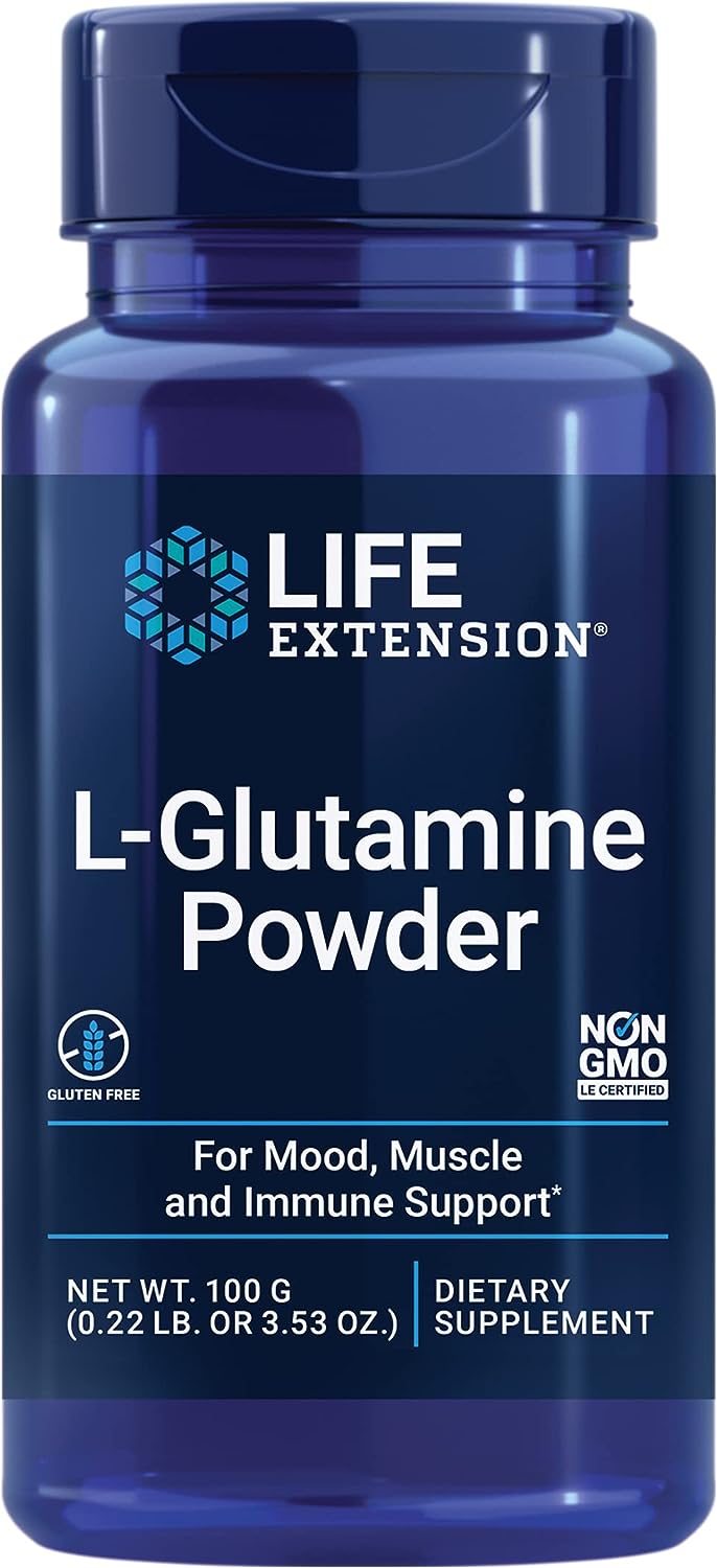 Life extension L-Glutamine Powder 100 grams  - купить