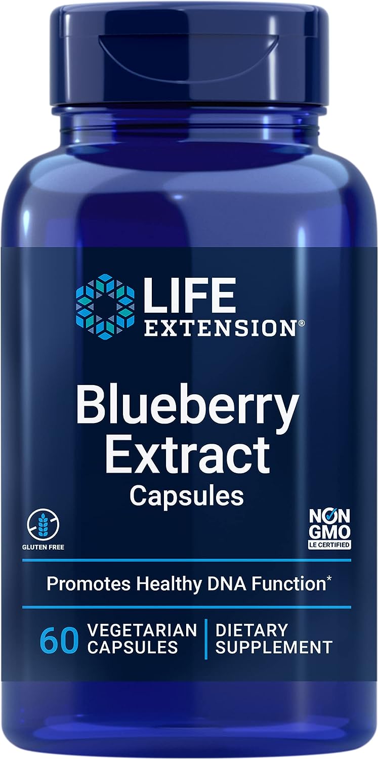 Life extension Blueberry Extract Capsules, 60 vegetarian capsules  - купить