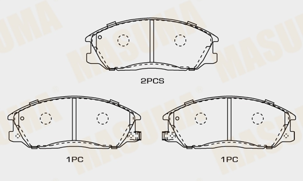 фото Колодки тормозные hyundai передние kross msk0006