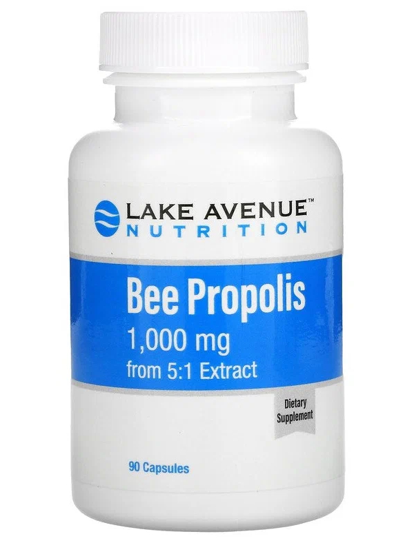 Купить Lake Avenue Nutrition Bee Propolis, 1, 000 mg, 90 капсул
