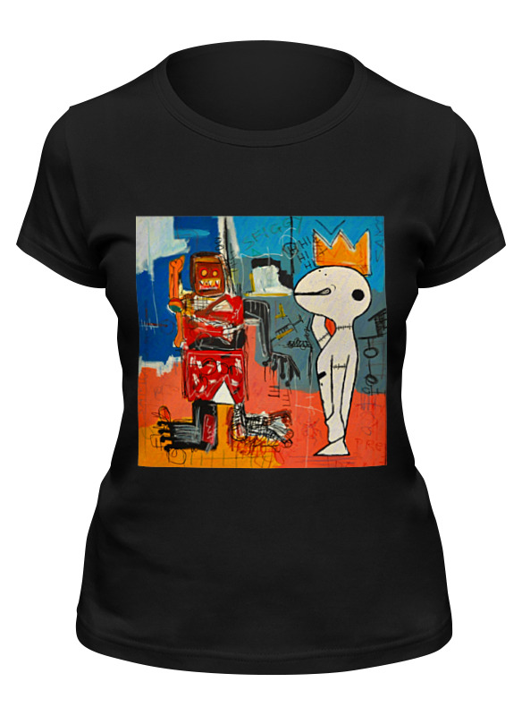 

Футболка женская Printio Basquiat / баския черная 2XL, Черный, Basquiat / баския